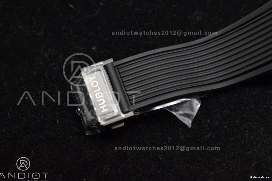 A Strap 1:1 Unico Hublot 893 Rubber on Bang Dial ZF Black BestValue Edition Best Black Full Skeleton Big 0712